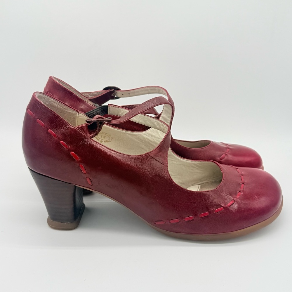 John Fluevog Oxblood Red Shoes Size 12